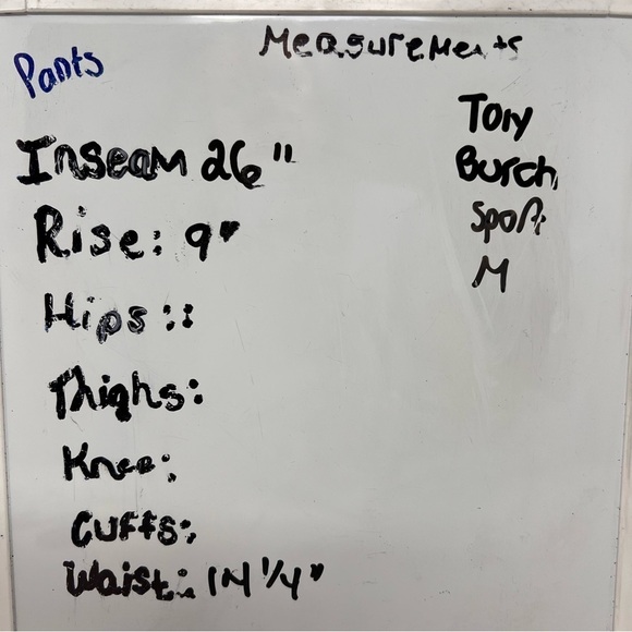 Tory Burch Sport x Soulcycle Navy Blue Stripe Leggings Size Med Limited Edition - Picture 8 of 13